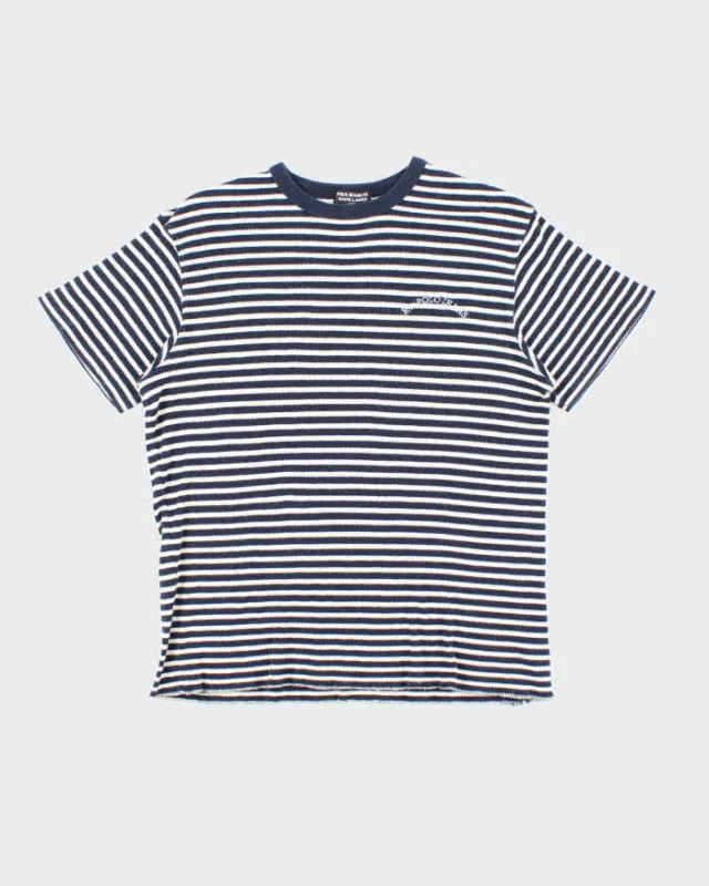 Vintage Y2K Polo Jeans Co. Lightweight Striped T-Shirt - L sold by Rokit
