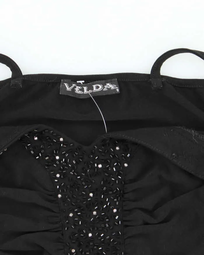 Vintage Y2k 00s Velda Ruched Beaded Cami - S sold by Rokit product image thumbnail 5