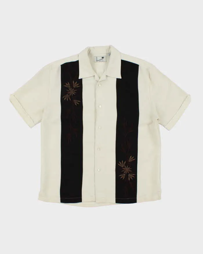 Vintage Havana Two Tone Short Sleeve Shirt - M sold by Rokit