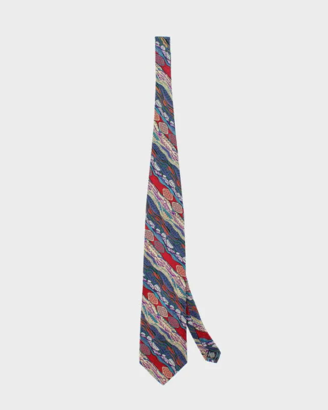 Vintage 90's Coogi Patterned Silk Tie sold by Rokit