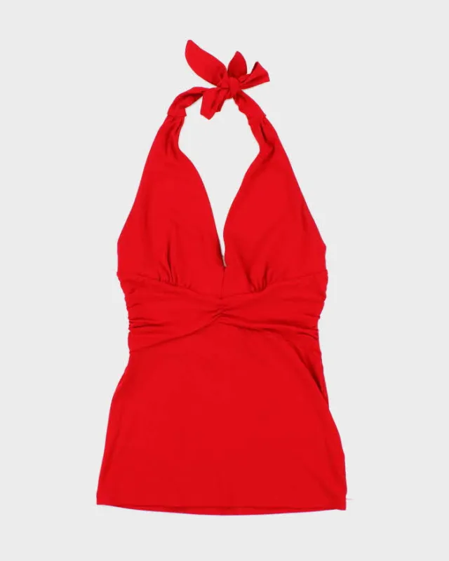 Vintage Y2k 00s Le Chateau Halter Neck Top - M sold by Rokit