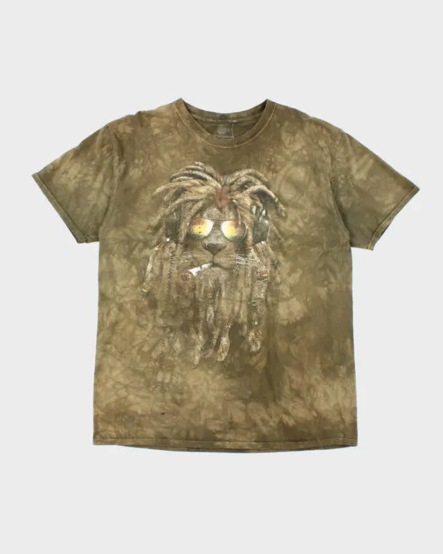 Vintage The Mountain Rasta Lion Graphic T-Shirt - XL sold by Rokit