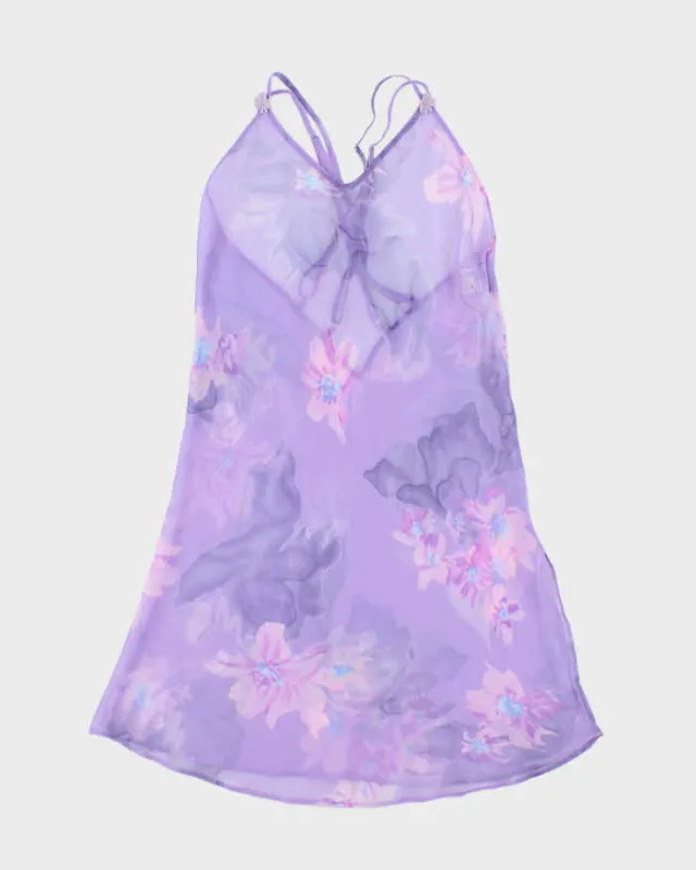 Vintage90s La Vie En Rose Mesh Slip Dress - S sold by Rokit