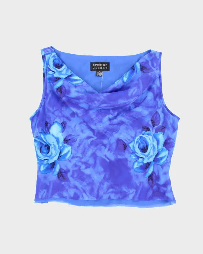 Vintage 90s Spenser Jeremy Silk Cowl Neck Top - M sold by Rokit