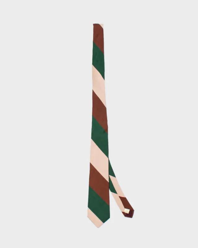 Vintage 90's Lanvin Silk Striped Tie sold by Rokit