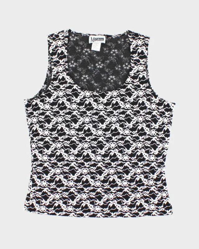 Vintage 90s M Collection Embroidered Floral Top - L sold by Rokit