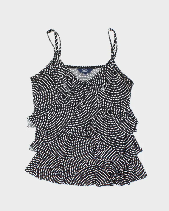 Vintage Y2k 00s Reitmans Polka Dot Ruffle Cami - M sold by Rokit