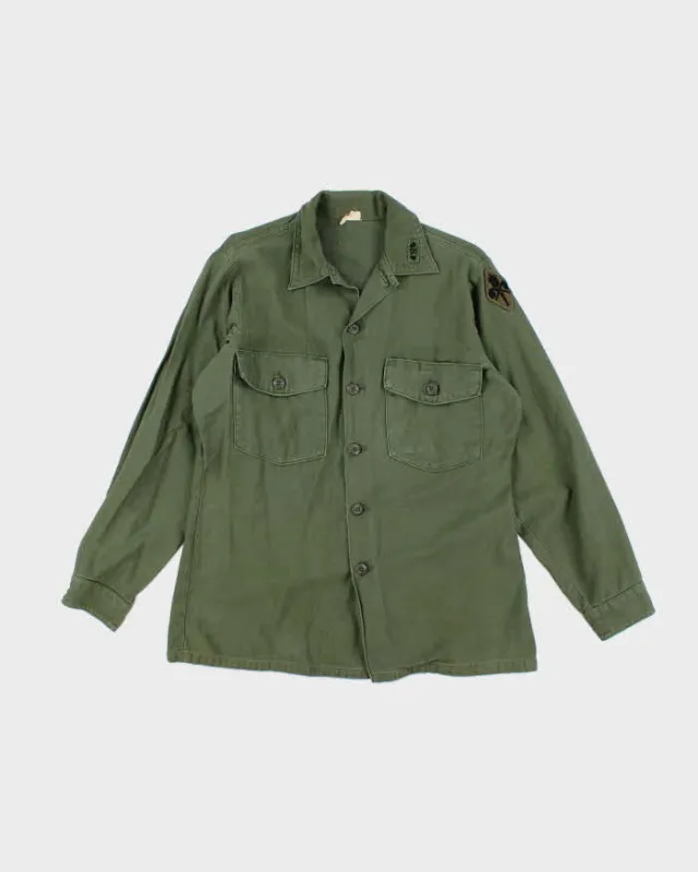 60s Vintage US Army OG-107 Utility Shirt - Large sold by Rokit