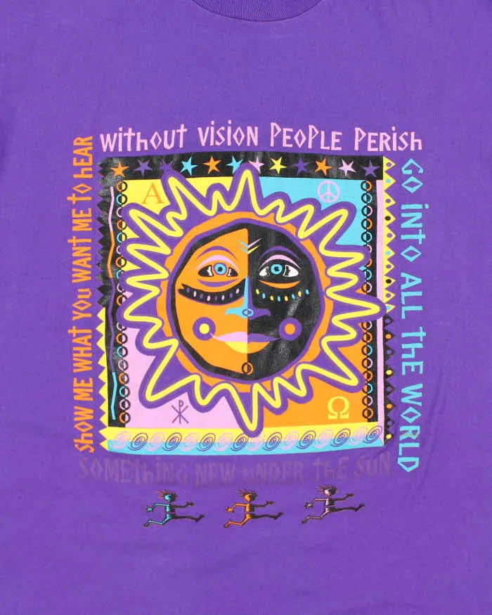Vintage 90's Single Stitch Sun Graphic T-Shirt - L sold by Rokit product image thumbnail 3