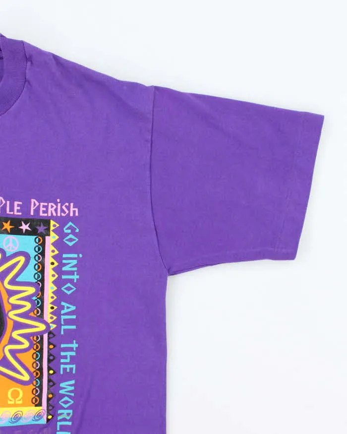 Vintage 90's Single Stitch Sun Graphic T-Shirt - L sold by Rokit product image thumbnail 4