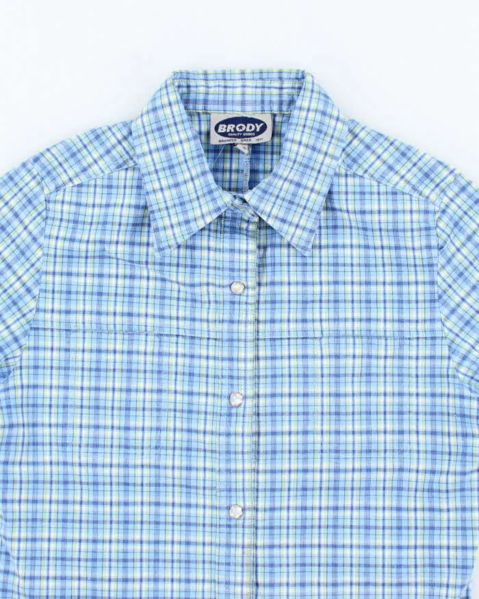 Vintage 90s 00s Brody Check Blouse - S sold by Rokit product image thumbnail 3