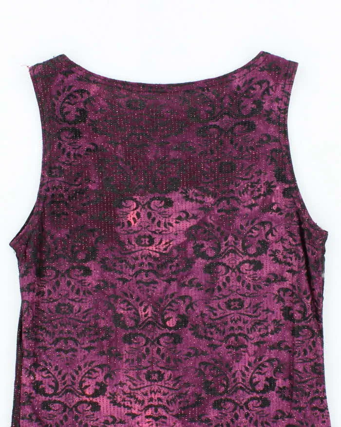 Vintage 90s Glittery Pattern Top - S sold by Rokit product image thumbnail 4