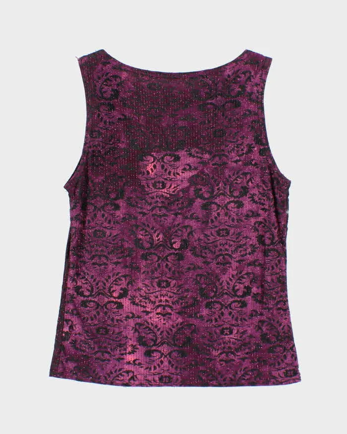 Vintage 90s Glittery Pattern Top - S sold by Rokit product image thumbnail 2