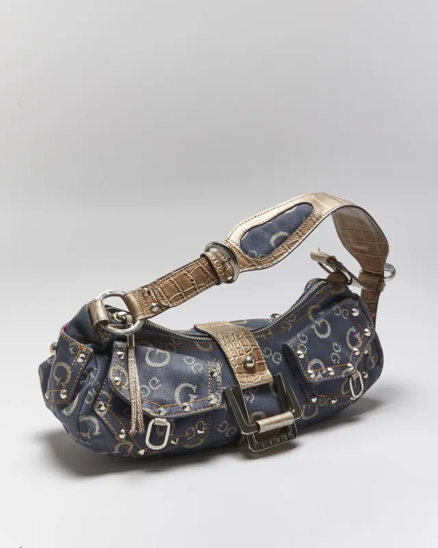 Vintage Y2k 00s Guess Studded Denim Handbag sold by Rokit