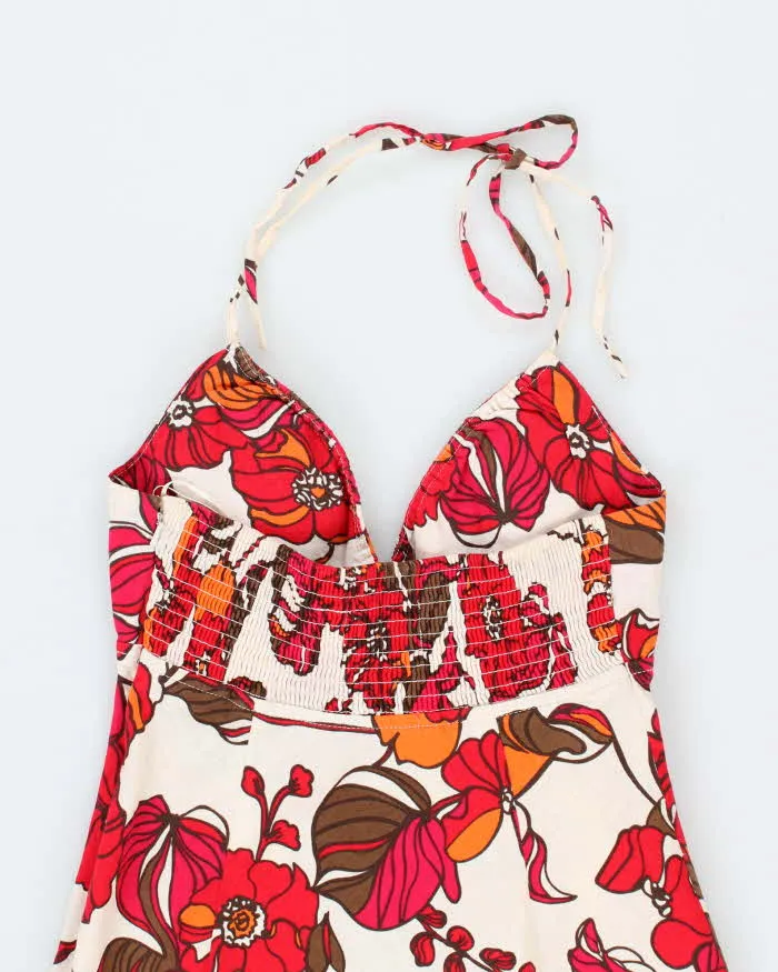 Vintage Y2k 00s Guess Floral Halter Neck Dress - S sold by Rokit product image thumbnail 4