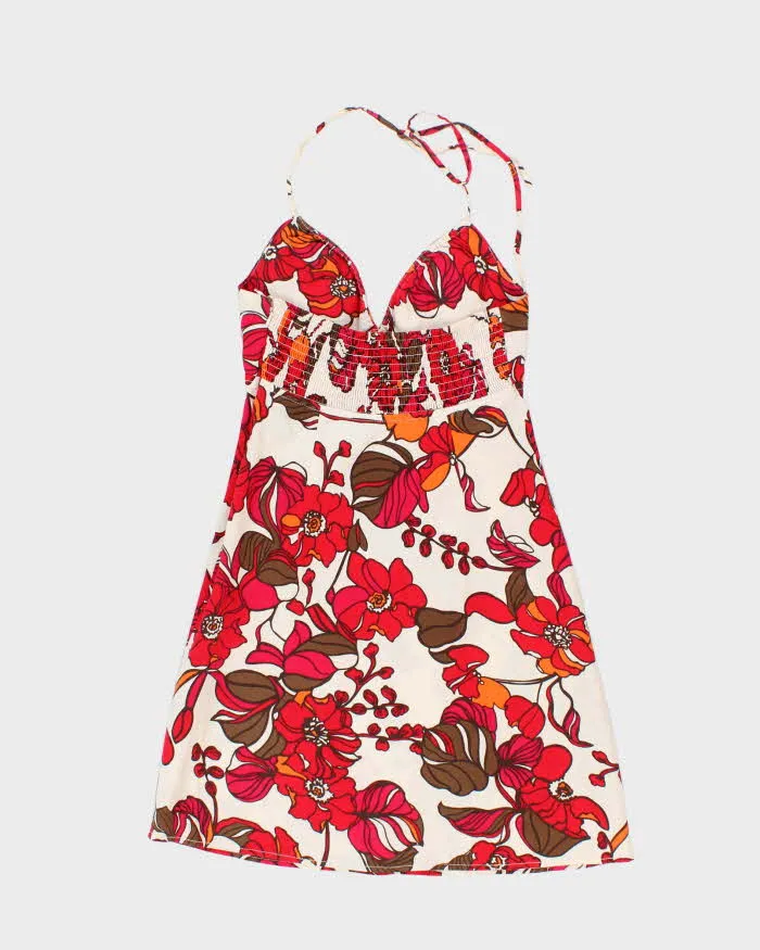 Vintage Y2k 00s Guess Floral Halter Neck Dress - S sold by Rokit product image thumbnail 2