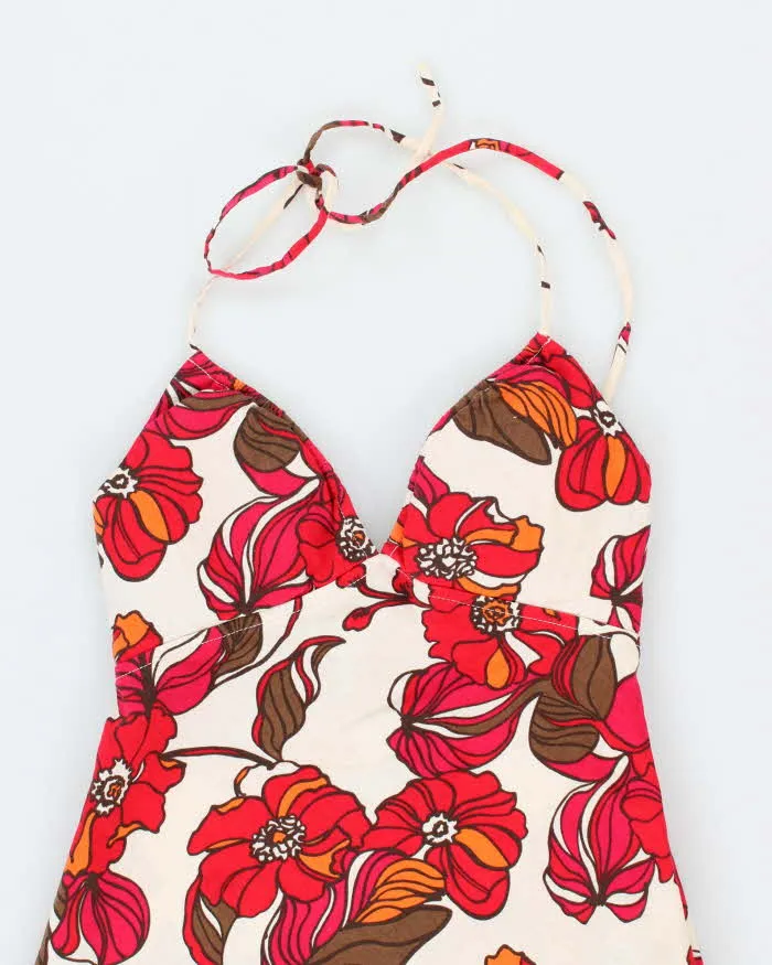 Vintage Y2k 00s Guess Floral Halter Neck Dress - S sold by Rokit product image thumbnail 3