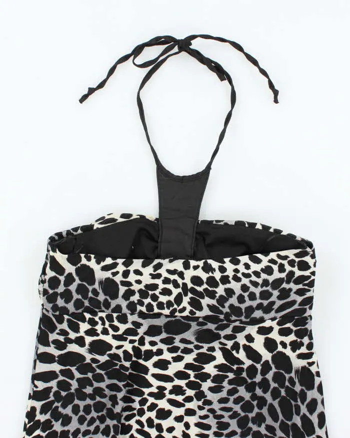 Vintage Y2k 00s Seduction Leopard Print Halter Neck Top - M sold by Rokit product image thumbnail 4