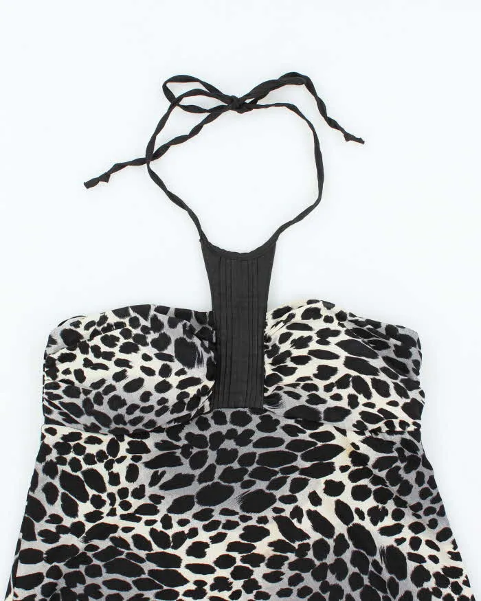 Vintage Y2k 00s Seduction Leopard Print Halter Neck Top - M sold by Rokit product image thumbnail 3