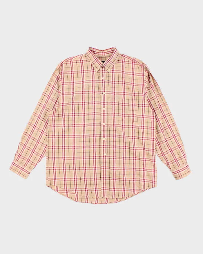 Vintage Y2K Burberry London Small Embroidered Logo Patterned Shirt - L sold by Rokit