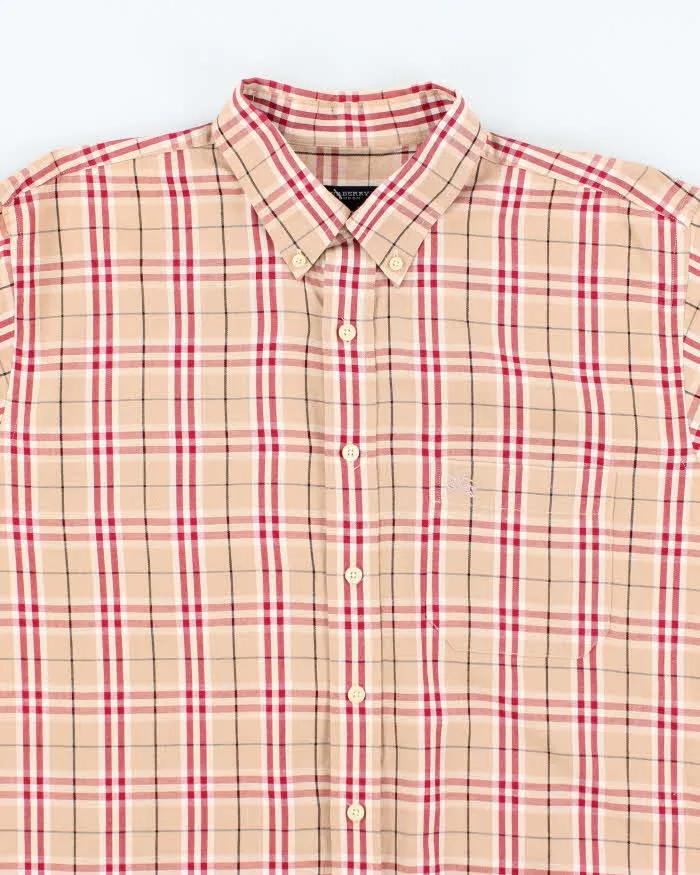 Vintage Y2K Burberry London Small Embroidered Logo Patterned Shirt - L sold by Rokit product image thumbnail 3