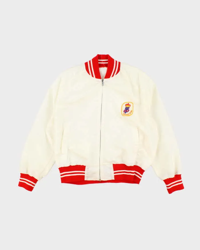 Vintage Diamond Jubilee Embroider Lightweight Varsity Jacket - M sold by Rokit