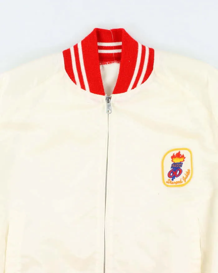 Vintage Diamond Jubilee Embroider Lightweight Varsity Jacket - M sold by Rokit product image thumbnail 3