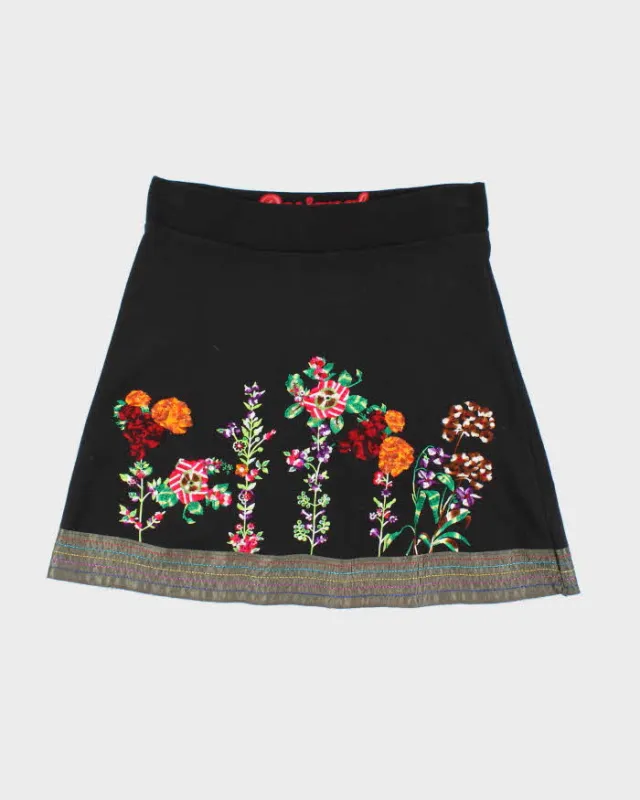 Vintage Y2k 00s Desigual Embroidered Skirt - M sold by Rokit