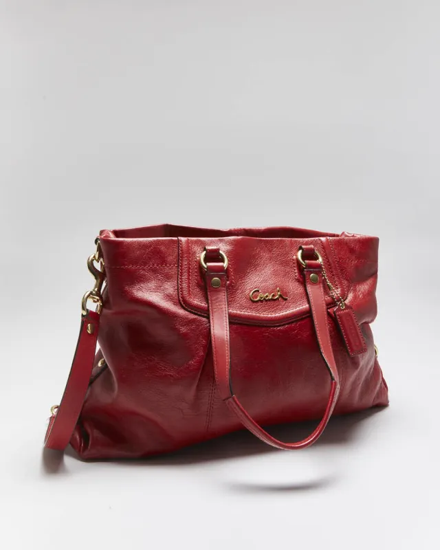 Vintage Y2k 00s Coach Leather Handbag sold by Rokit