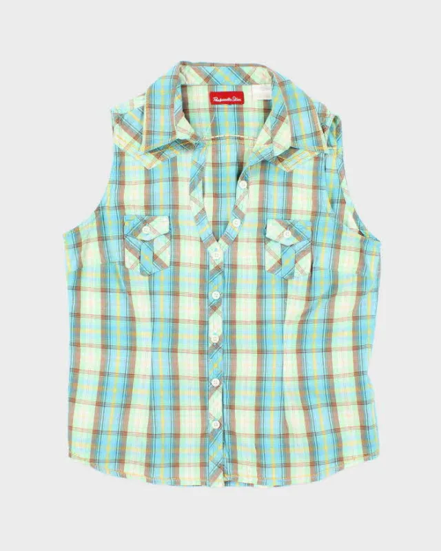 Vintage Y2k 00s Panhandle Slim Western Style Sleeveless Blouse - M sold by Rokit