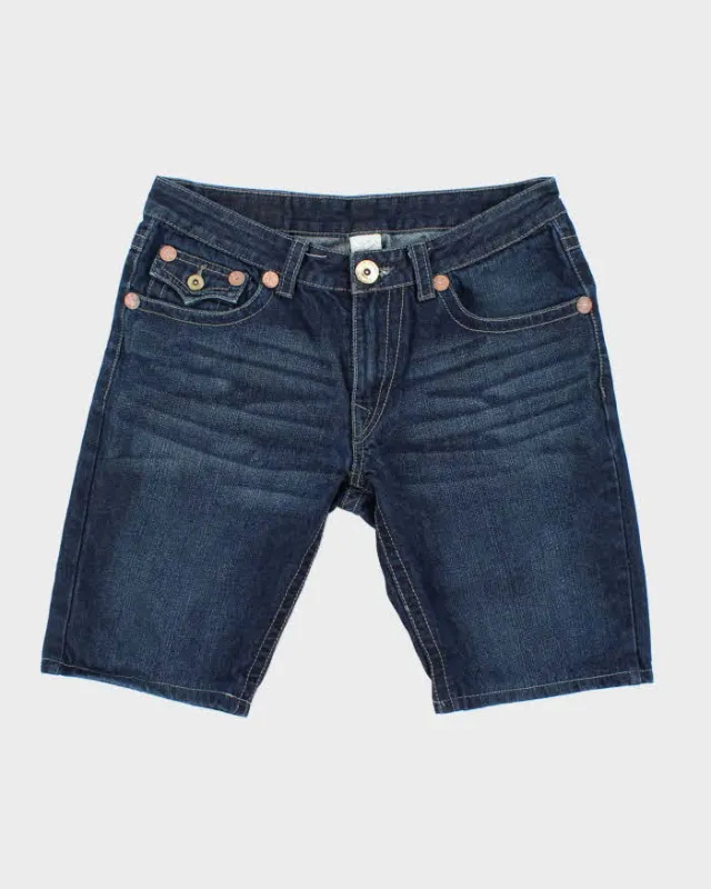 Vintage Y2K True Religion Dark Wash Denim Shorts - W32 L10 sold by Rokit