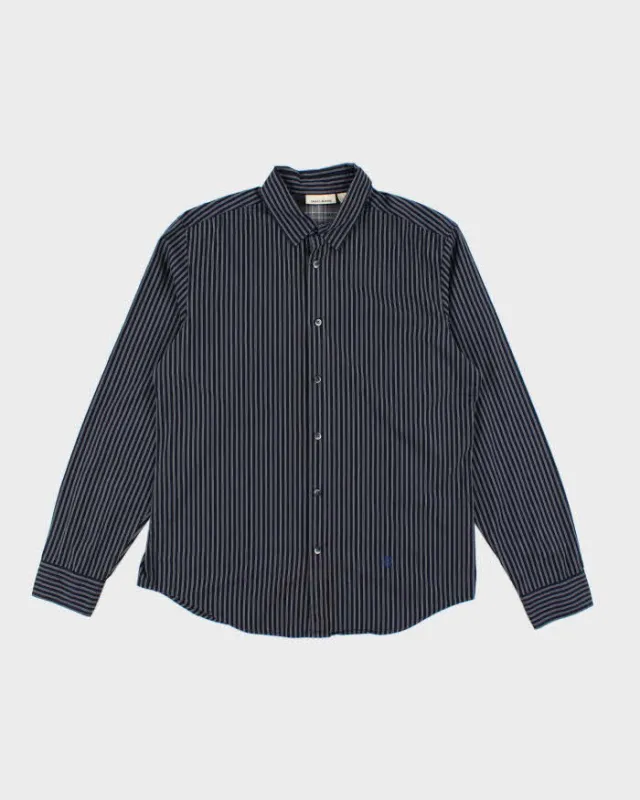 Vintage DKNY Stripe Long Sleeve Shirt - L sold by Rokit