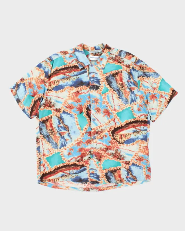 Vintage 90's Jams World All Over Print Lightweight Hawaiian Shirt - L sold by Rokit