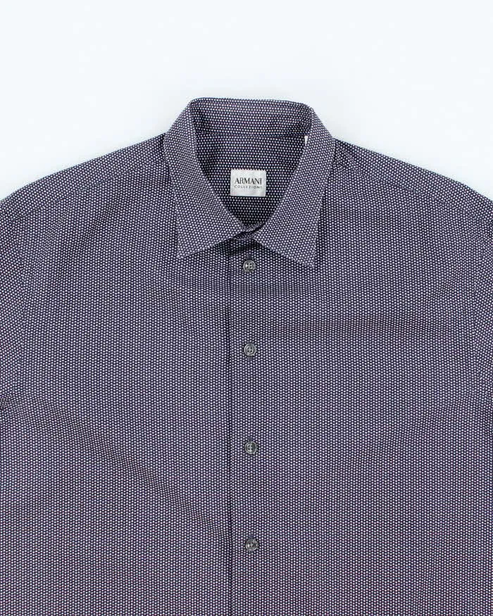Vintage 2000's Armani CollezIoni Patterned Long Sleeve Shirt - L sold by Rokit product image thumbnail 3