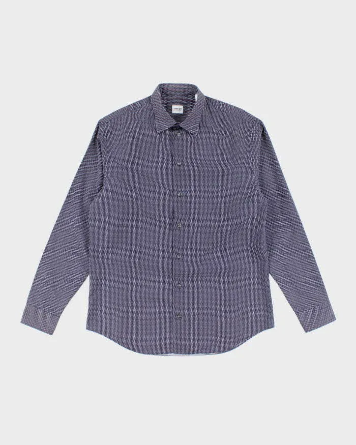 Vintage 2000's Armani CollezIoni Patterned Long Sleeve Shirt - L sold by Rokit