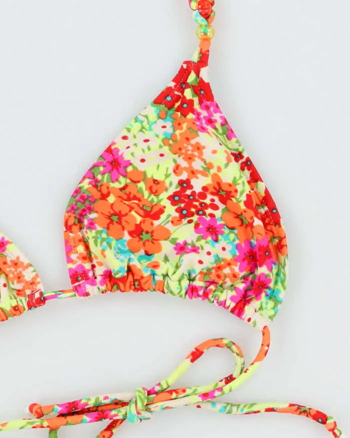 Vintage Y2k 00s Floral Bead Bikini Top - M sold by Rokit product image thumbnail 3