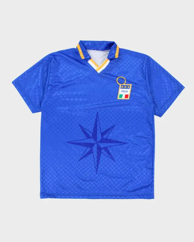 Vintage 80's Italia Oversized Graphic Printed Football Jersey - L sold by Rokit