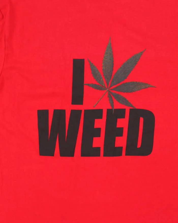 Vintage Y2K I Heart Weed Graphic T-Shirt - L sold by Rokit product image thumbnail 3
