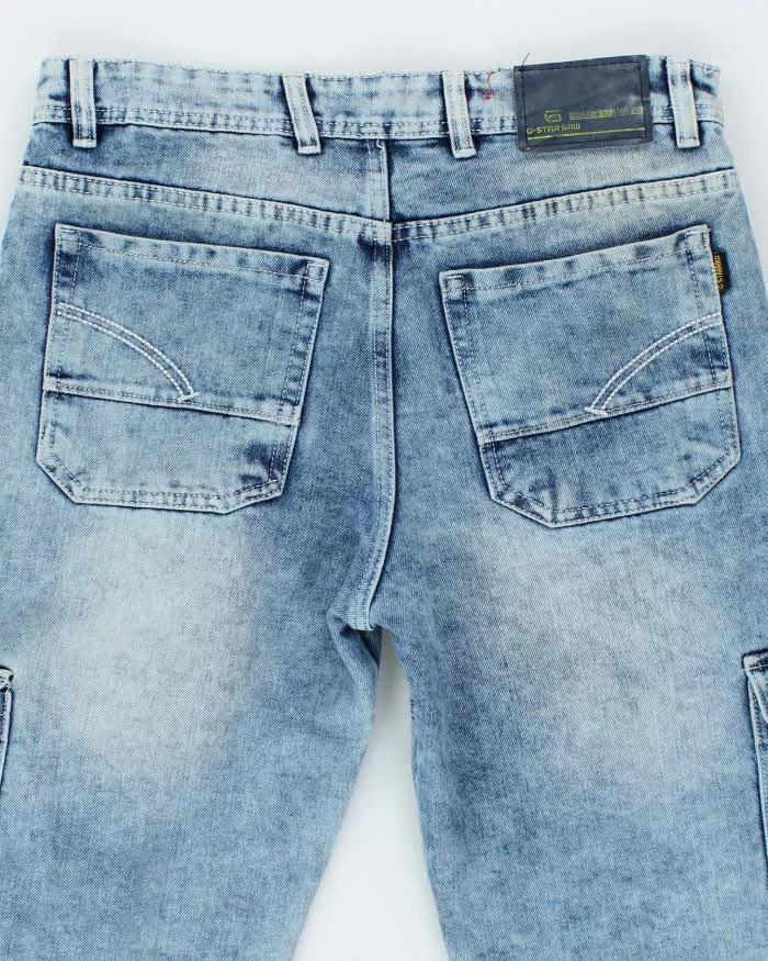 Vintage Y2K G-Star Raw Light Wash Cargo Jeans - W32 L28 sold by Rokit product image thumbnail 4