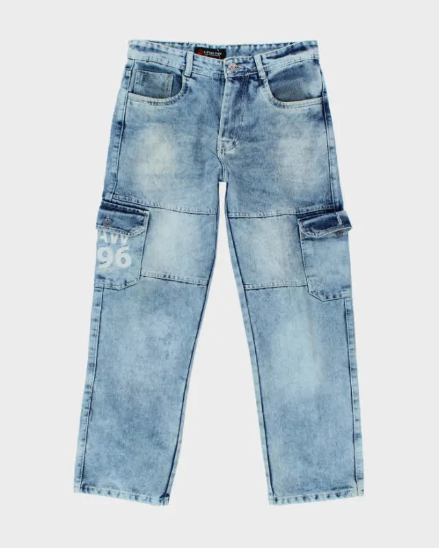 Vintage Y2K G-Star Raw Light Wash Cargo Jeans - W32 L28 sold by Rokit