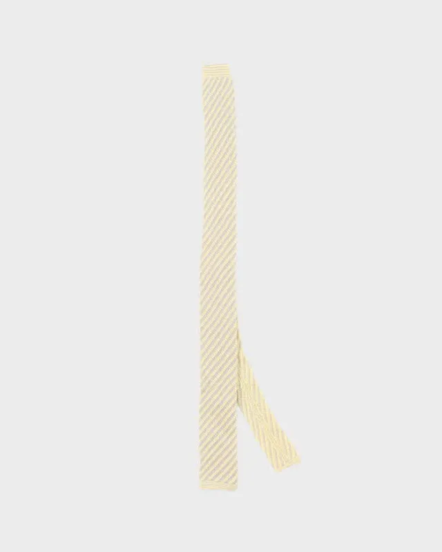 Vintage 90's Giorgio Armani Striped Elasticated Tie sold by Rokit