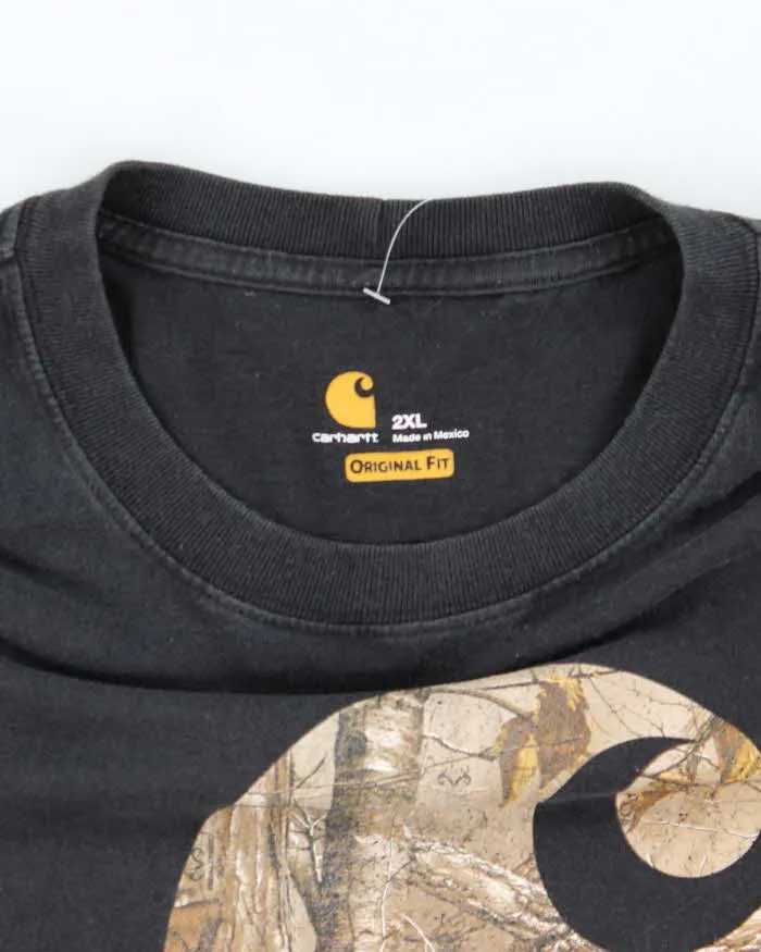 Vintage Y2K Cahartt Camouflage Centre Logo Graphic T-Shirt - XXL sold by Rokit product image thumbnail 5