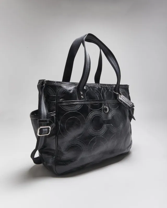 Vintage Coach Patent Leather Weekend Bag sold by Rokit
