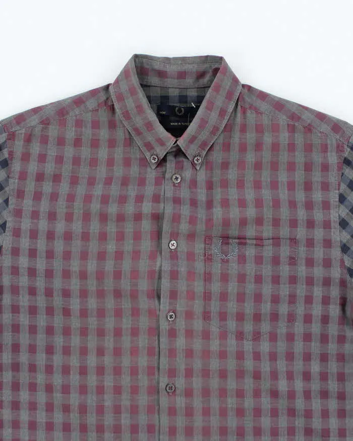 Vintage 2000's Fred Perry Two Tone Checked Flannel Shirt - M sold by Rokit product image thumbnail 3