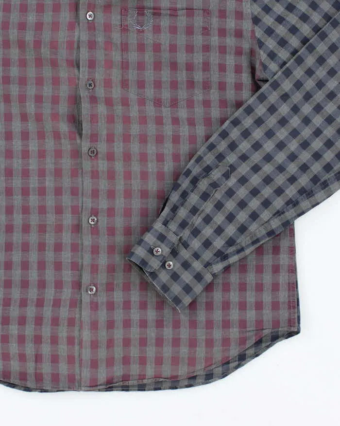 Vintage 2000's Fred Perry Two Tone Checked Flannel Shirt - M sold by Rokit product image thumbnail 4