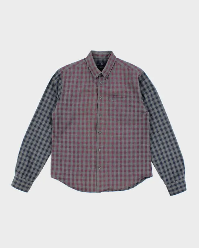 Vintage 2000's Fred Perry Two Tone Checked Flannel Shirt - M sold by Rokit