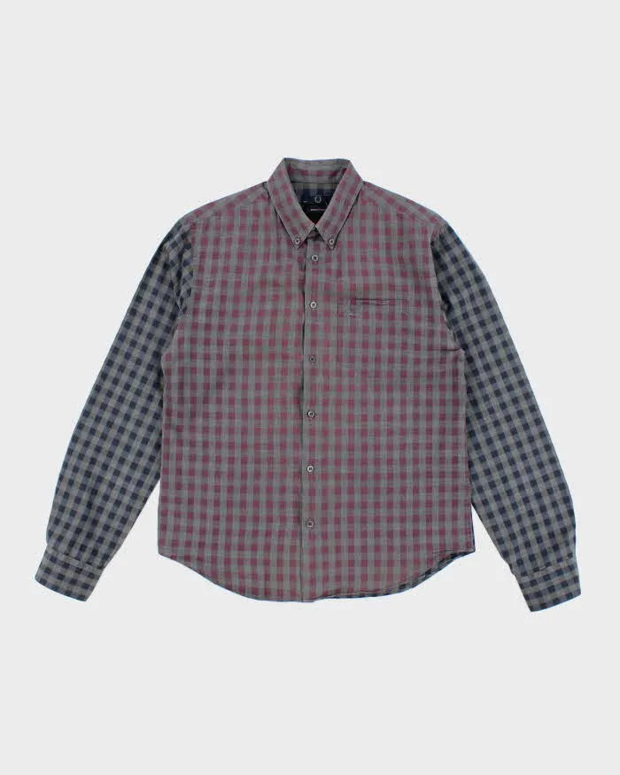 Vintage 2000's Fred Perry Two Tone Checked Flannel Shirt - M sold by Rokit