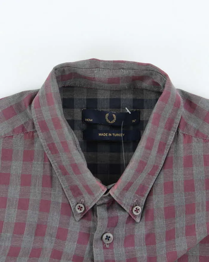 Vintage 2000's Fred Perry Two Tone Checked Flannel Shirt - M sold by Rokit product image thumbnail 5
