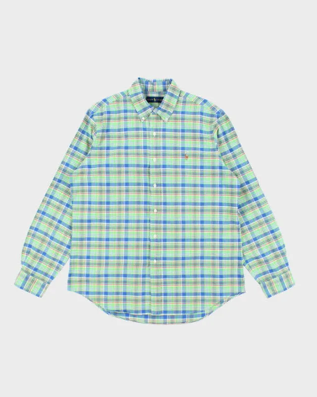 Vintage Ralph Lauren Check Heavyweight Long Sleeve Shirt - L sold by Rokit