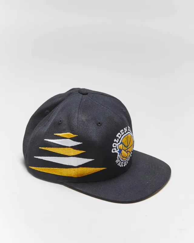 Vintage Mitchell & Ness Golden State Warriors NBA Embroidered Snapback Cap - OS sold by Rokit